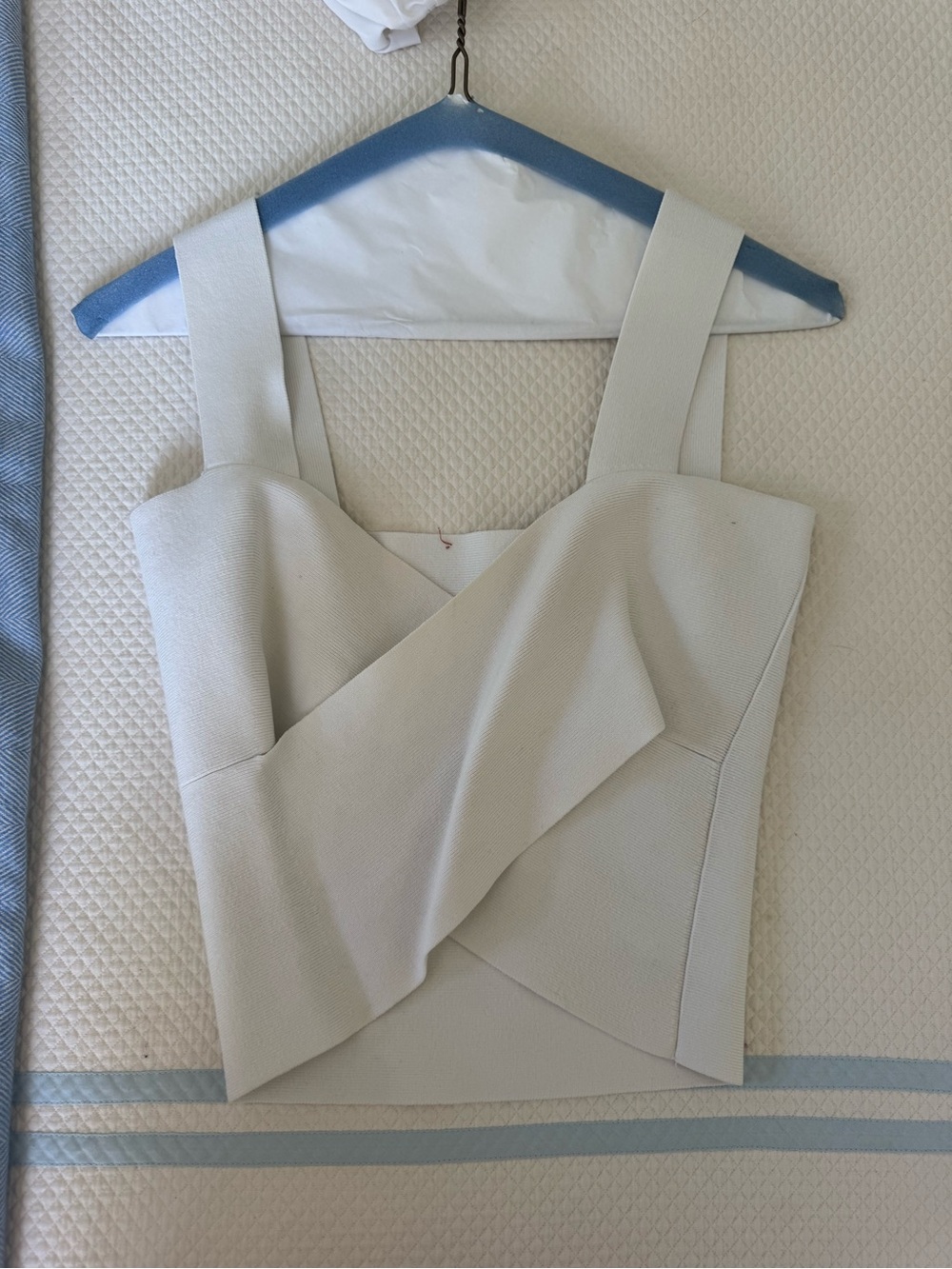Altuzarra Cream Cross-Front Structured Camisole